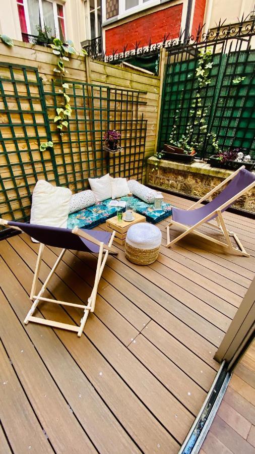 Villa Lepic, Luxury Flat In Montmartre With Private Terrasse-Appartement Entier 파리 외부 사진
